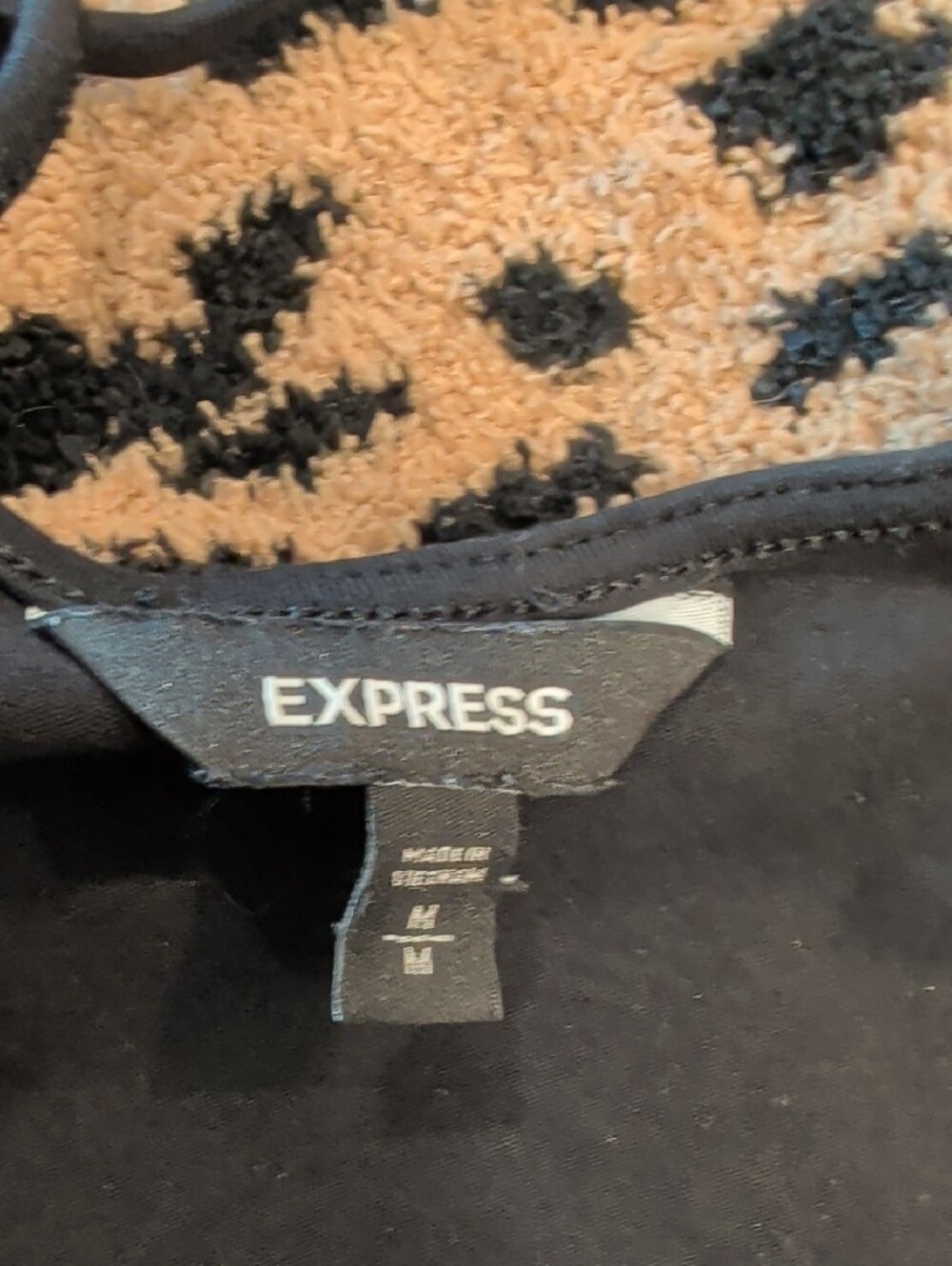 Express Black Strappy Mini Dress - Picture 4 of 4